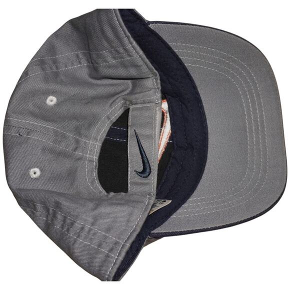 Vintage Nike Toddler Cap Two-Tone Gray & Navy Adjustable Strapback Hat - Picture 10 of 10